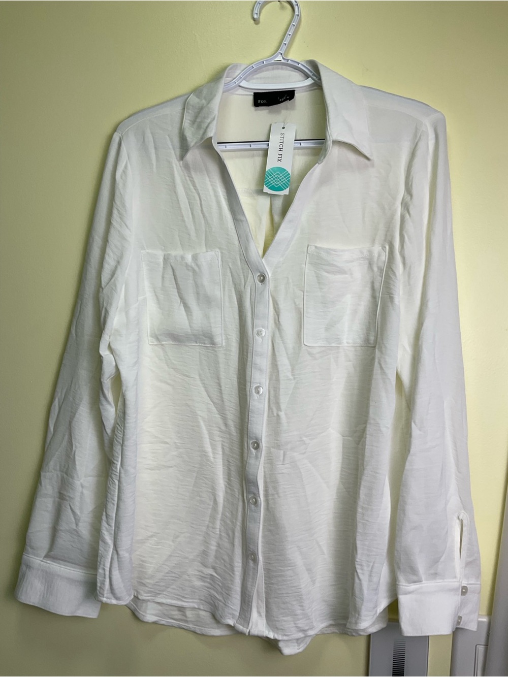 Paula Airette Button Down Shirt - White